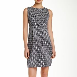 Max Studio Jacquard Sleeveless Pleated Dress